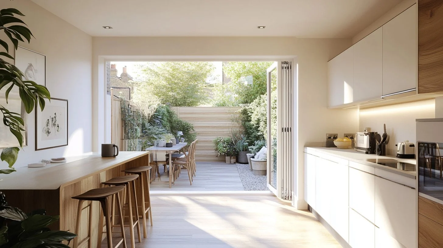 Kitchen interior renovation, view one