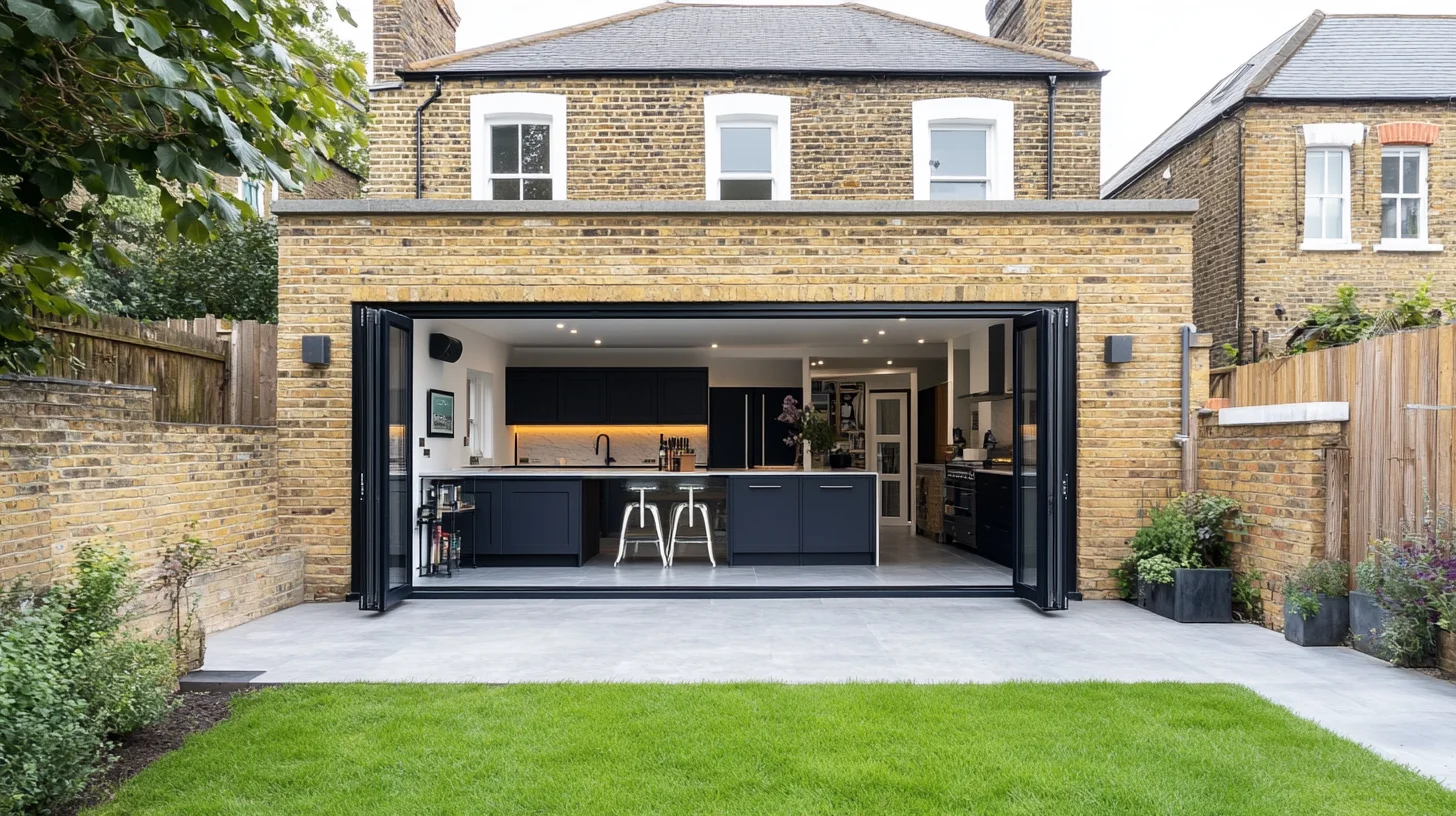 Completed rear house extension in East London by Chenko Builders