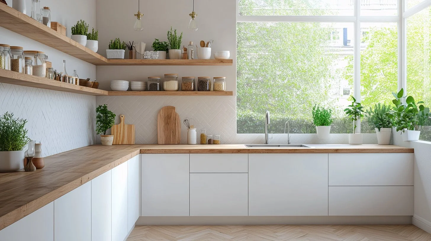 White and oak Shaker kitchen renovation