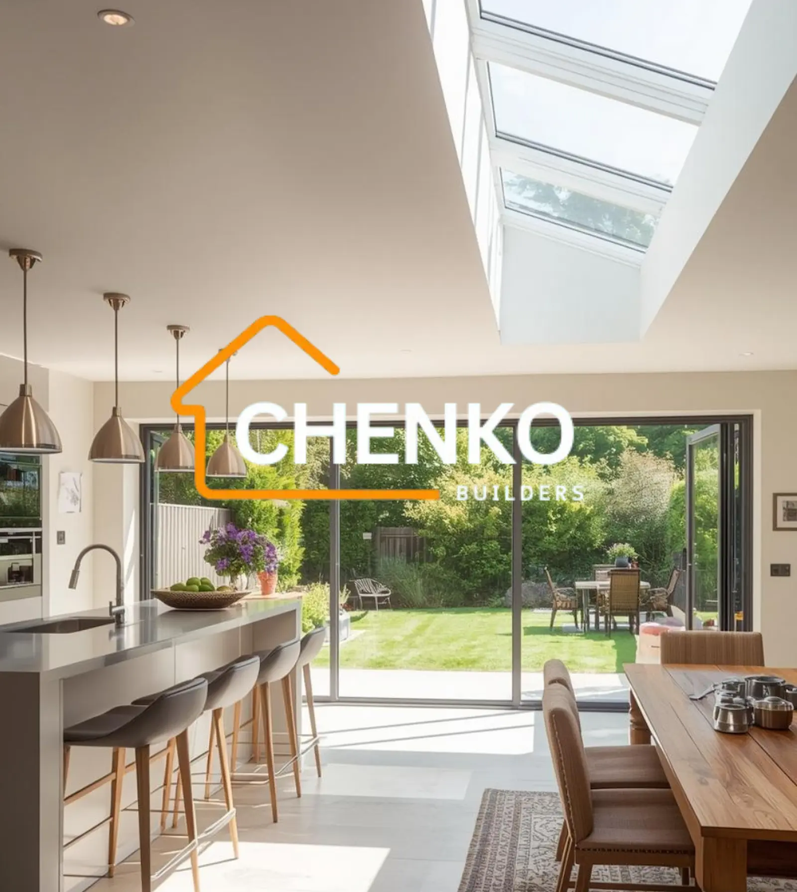 Modern fitted kitchen by CHENKO BUILDERS